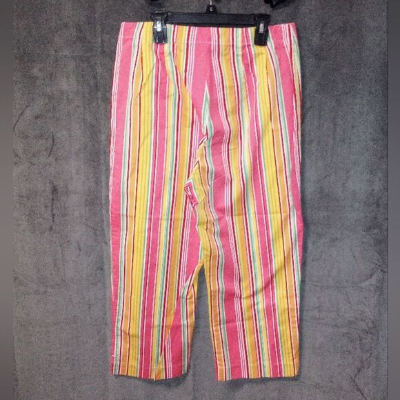 Bundle of 3 Colorful Cropped Pants Size 8 EUC - Picture 7 of 12
